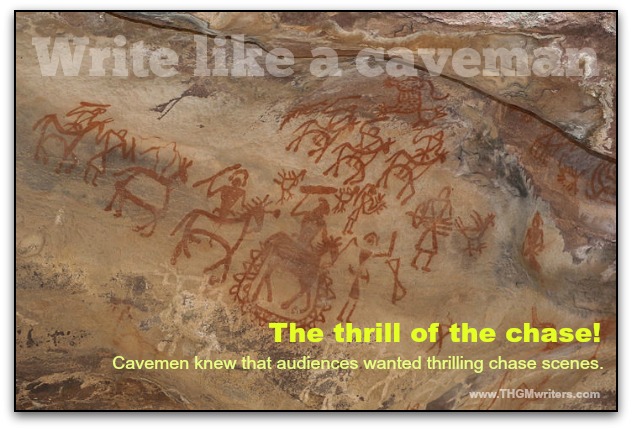 Hunting scenes were common in cave art