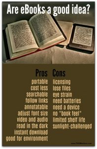 Pros and cons of eBooks
