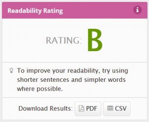Readability after plain language edits