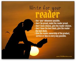 Write for your readers