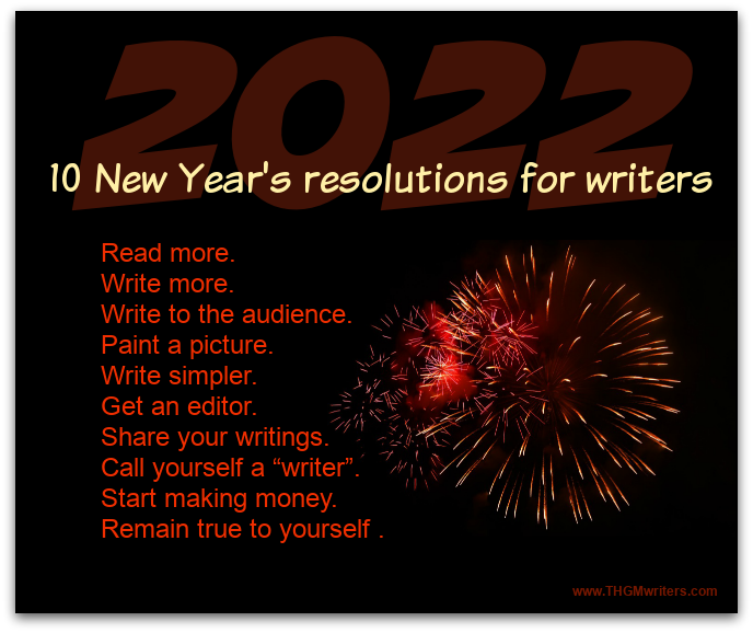 New Years resolutions for writers 2022
