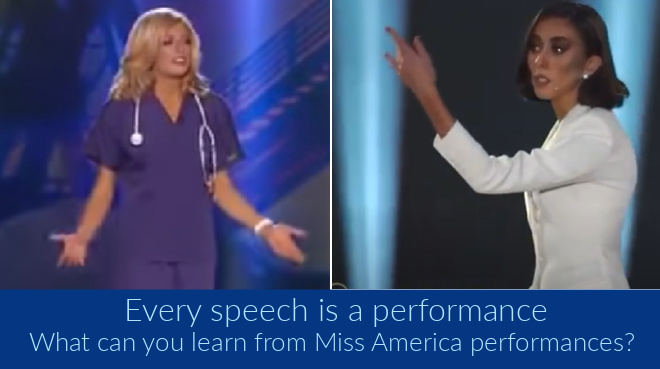 Lessons from Miss America speech performances