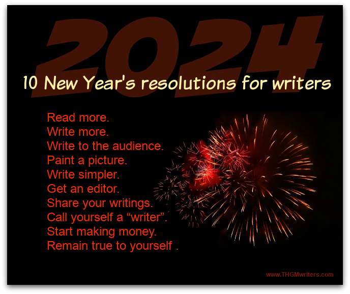 New Years resolutions for writers 2024