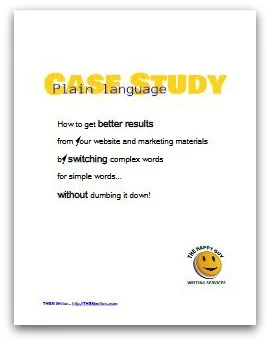 Cover of plain language edits case study