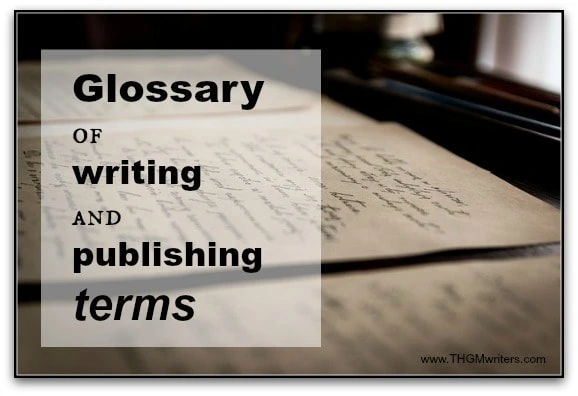 Glossary of writing terms and definitions