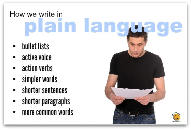 How we write in plain language