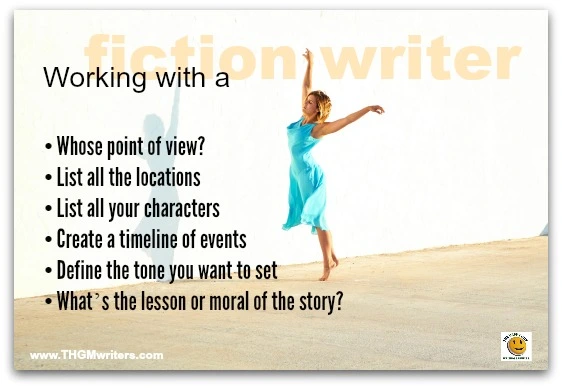 How to work with a fiction writer