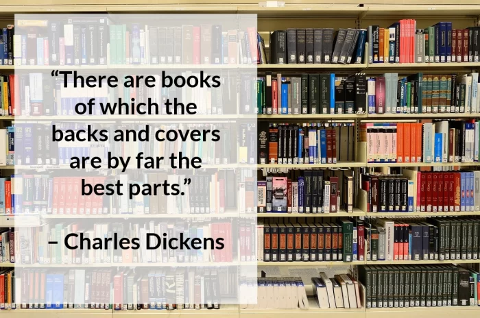 Charles Dickens quote on books